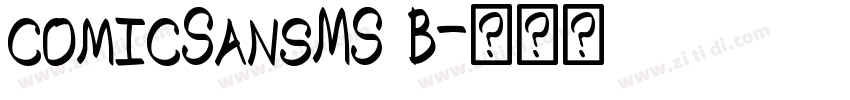 comicSansMS B字体转换